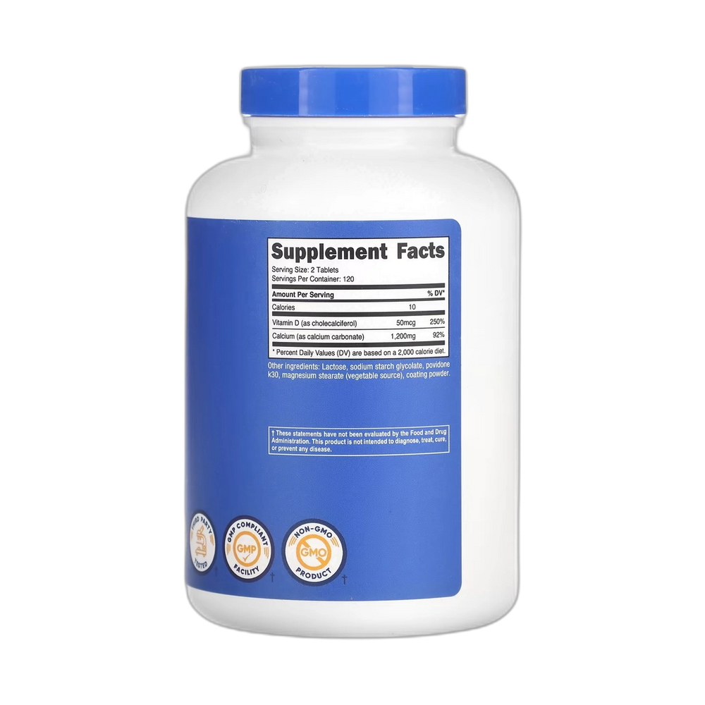 Nutricost, Calcium with Vitamin D, 240 Tablets