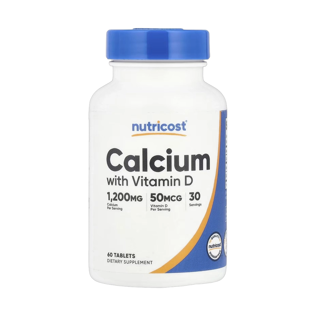 Nutricost, Calcium with Vitamin D, 60 Tablets