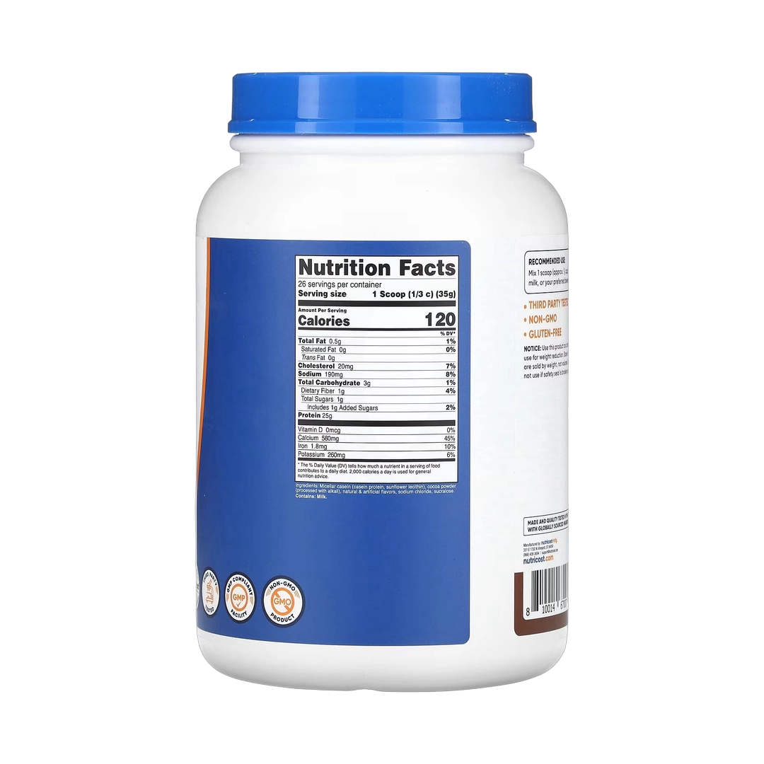 Nutricost, Casein Protein, Chocolate, 2 lb, 907 g
