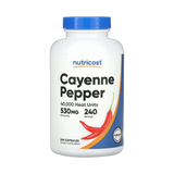 Nutricost, Cayenne Pepper, 40,000 Heat Units, 530 mg, 240 Capsules