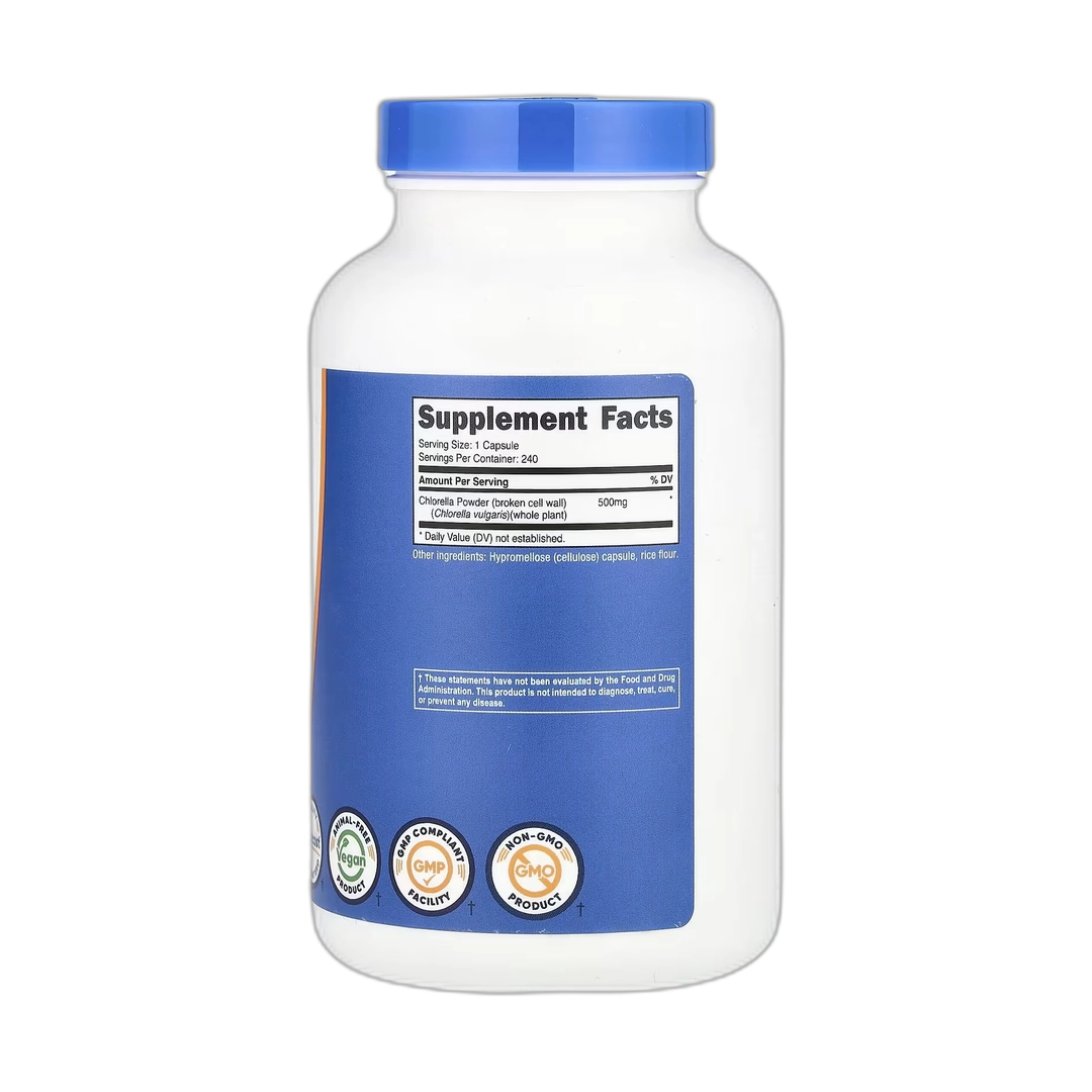 Nutricost, Chlorella, 500 mg, 240 Capsules