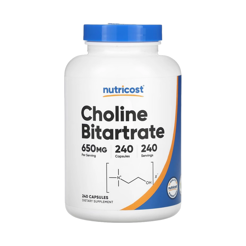 Nutricost, Choline Bitartrate, 650 mg , 240 Capsules