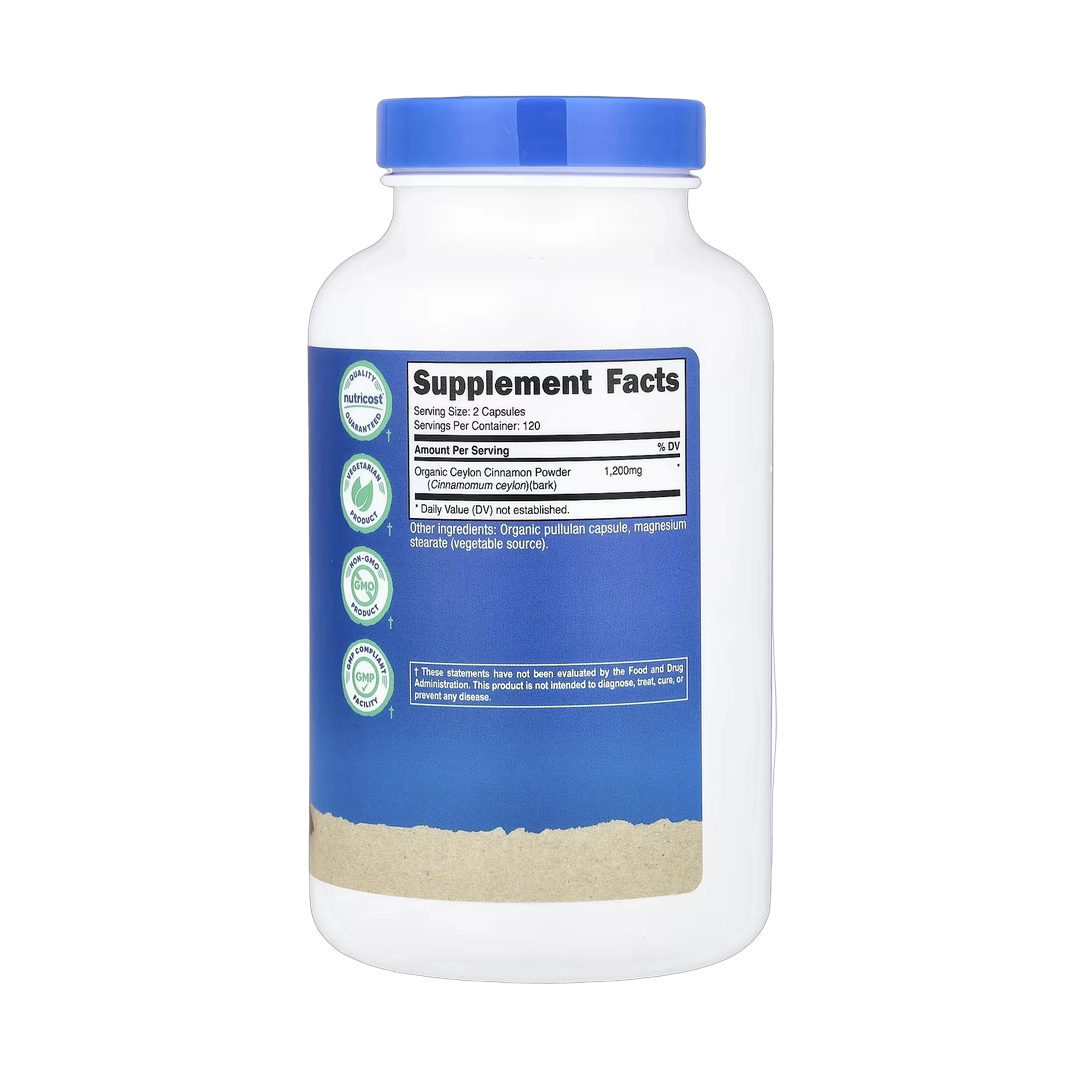 Nutricost, Cinnamon, 240 Capsules