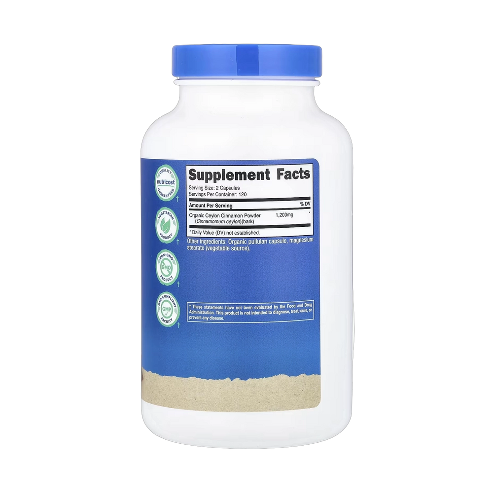 Nutricost, Cinnamon, 240 Capsules