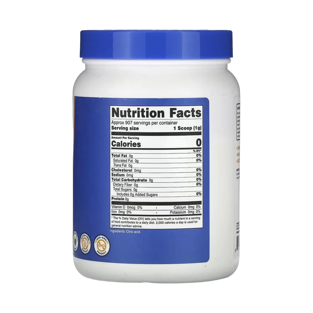 Nutricost, Citric Acid, Unflavored, 32 oz, 907 g