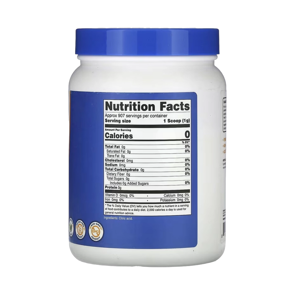 Nutricost, Citric Acid, Unflavored, 32 oz, 907 g