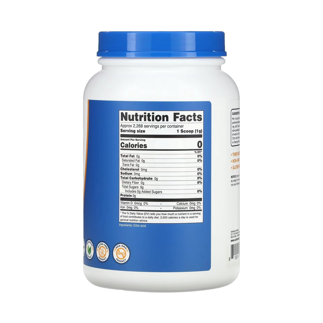 Nutricost, Citric Acid, Unflavored, 5 lb, 2,268 g