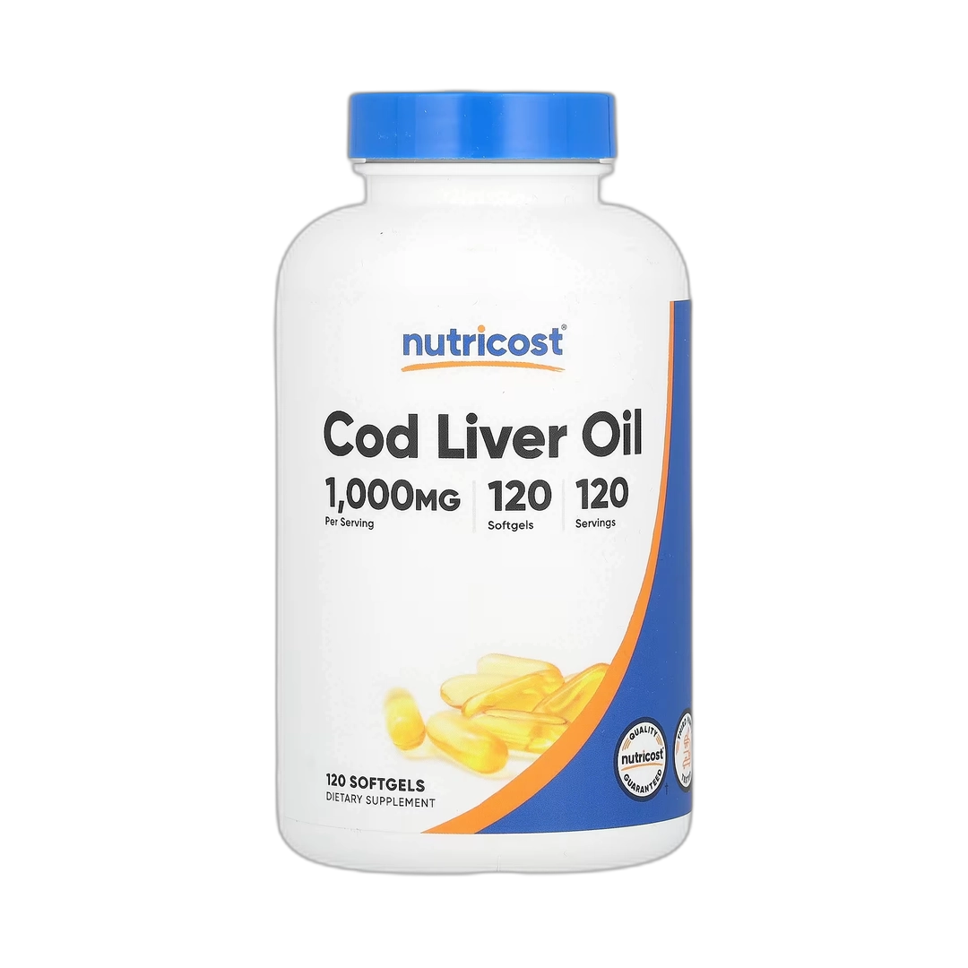 Nutricost, Cod Liver Oil, 1,000 mg, 120 Softgels