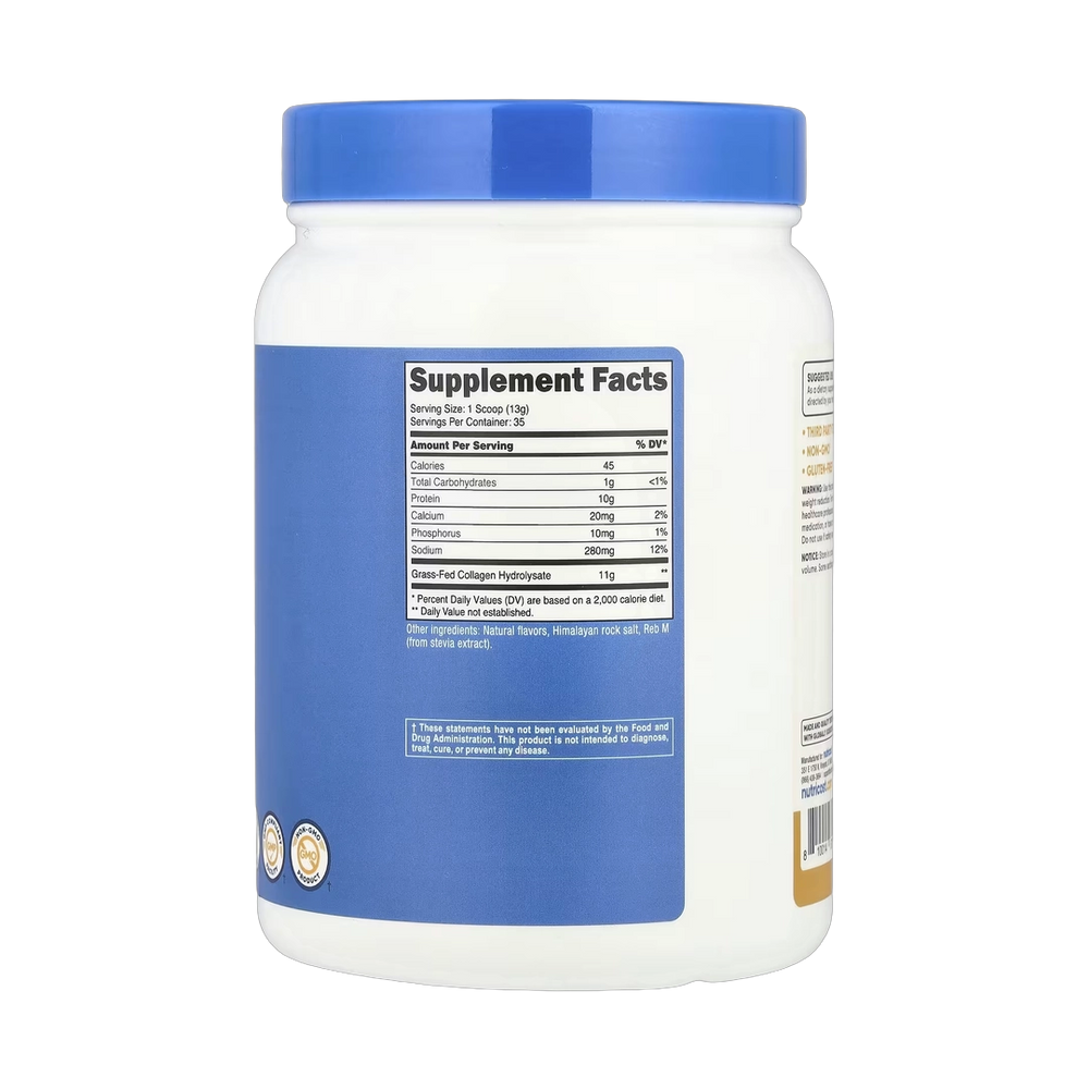 Nutricost, Collagen Hydrolysate, Salted Caramel, 16.2 oz, 454 g