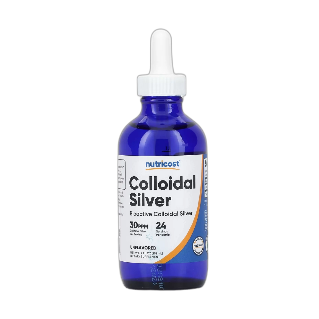 Nutricost, Colloidal Silver, Unflavored, 30 PPM, 4 fl oz, 118 ml