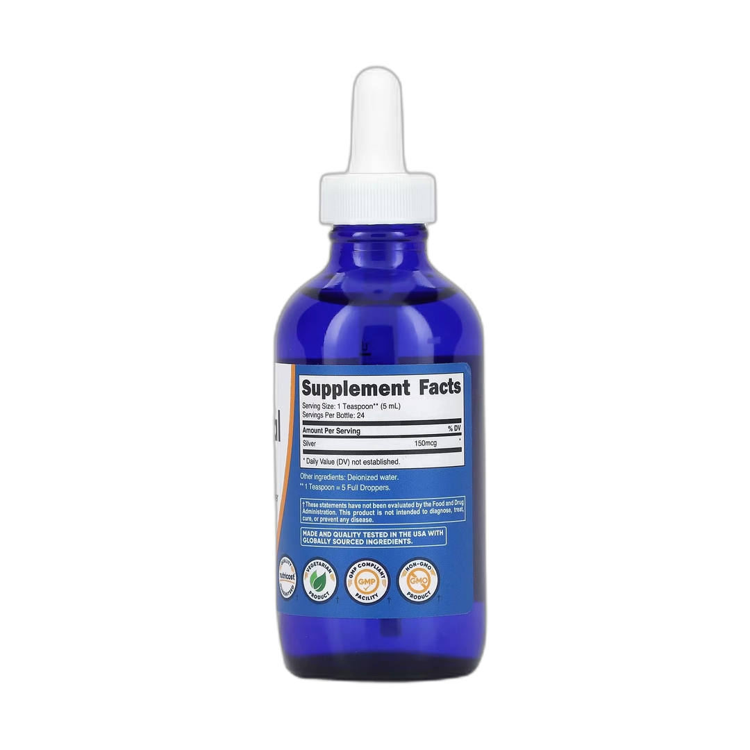 Nutricost, Colloidal Silver, Unflavored, 30 PPM, 4 fl oz, 118 ml