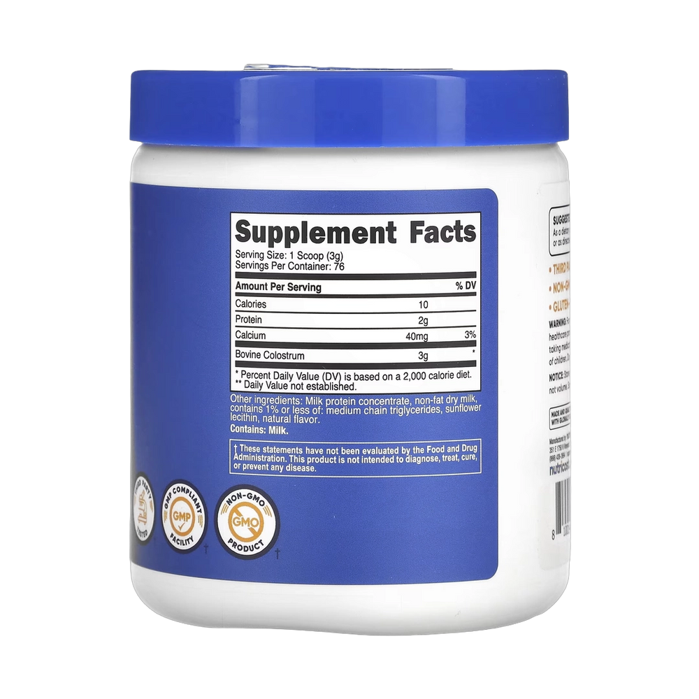 Nutricost, Colostrum, Unflavored, 8 oz, 227 g