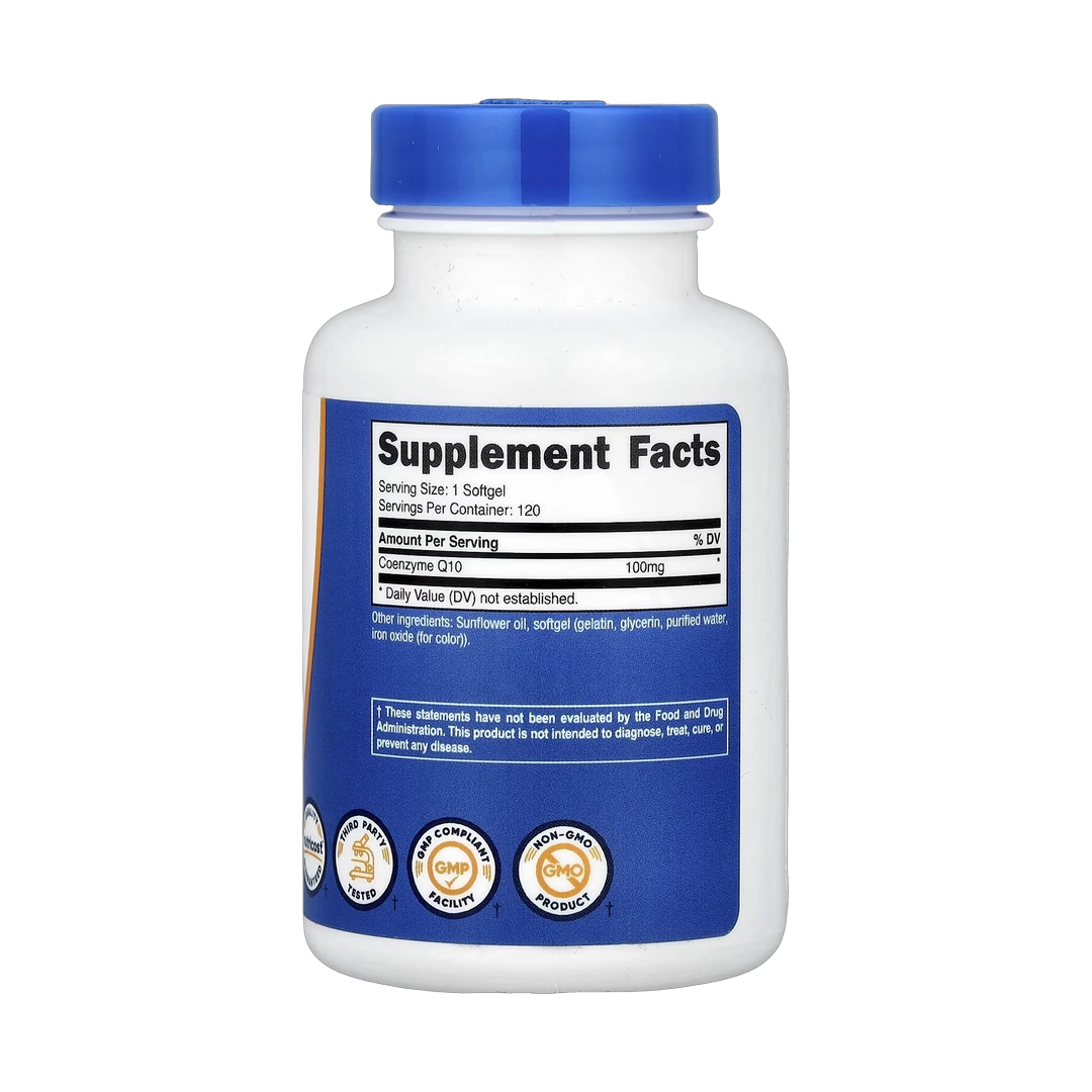 Nutricost, CoQ10, 100 mg, 120 Softgels