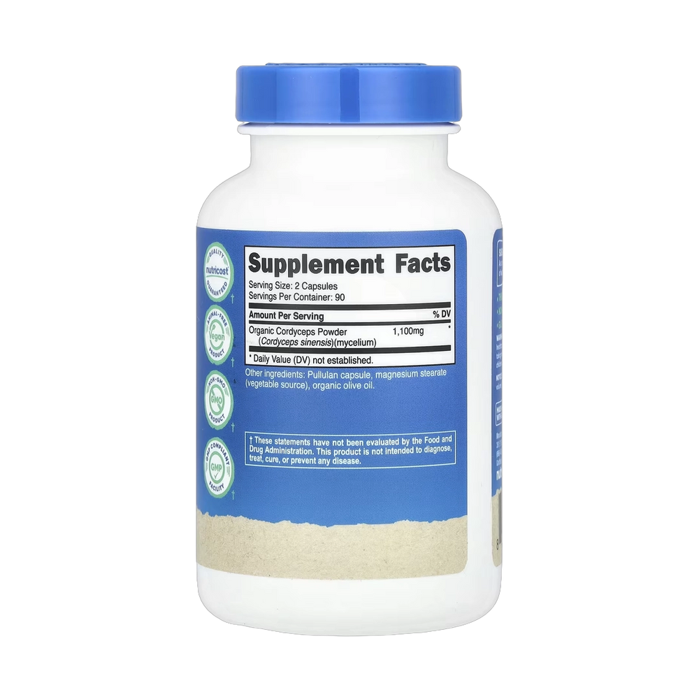 Nutricost, Cordyceps Mushroom, 180 Capsules