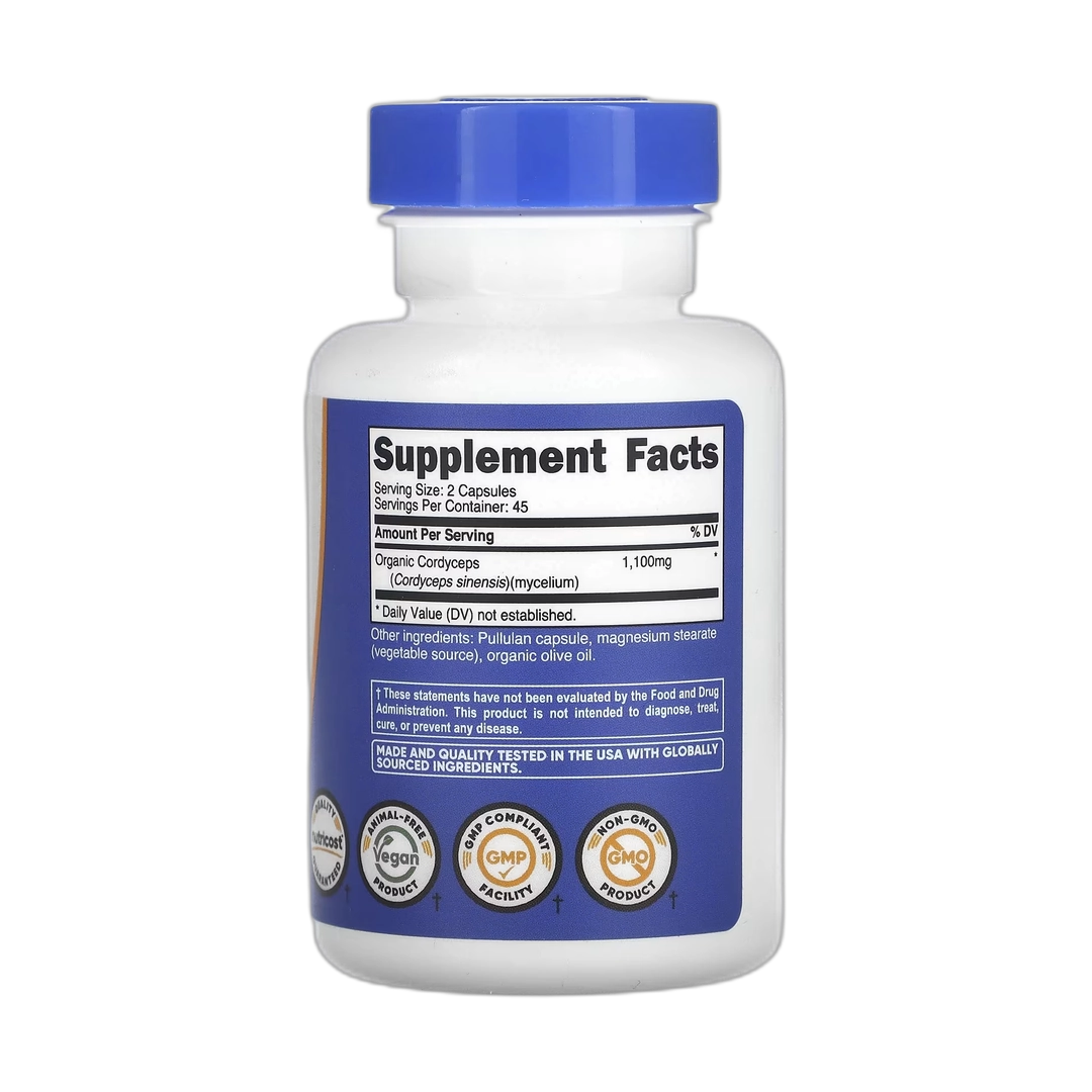 Nutricost, Cordyceps Mushroom, 90 Capsules