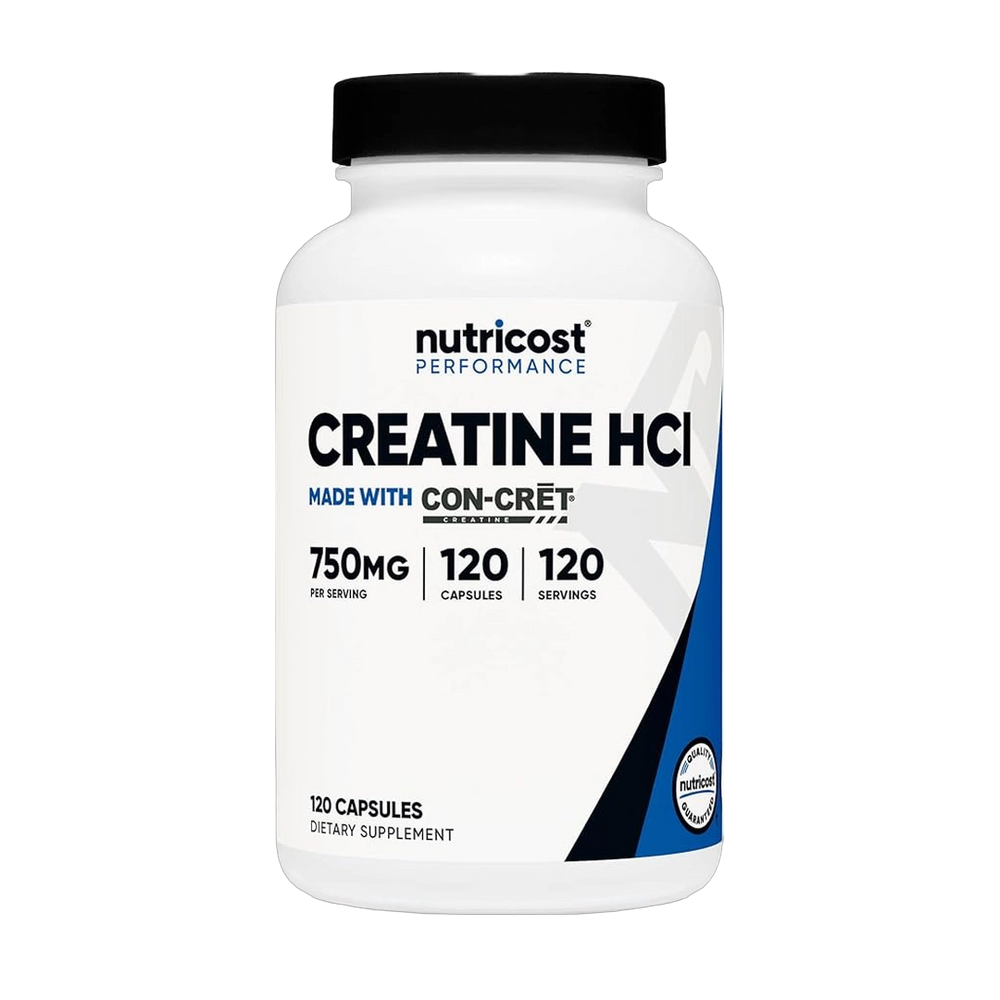 Nutricost, Creatine HCl, 120 Capsules