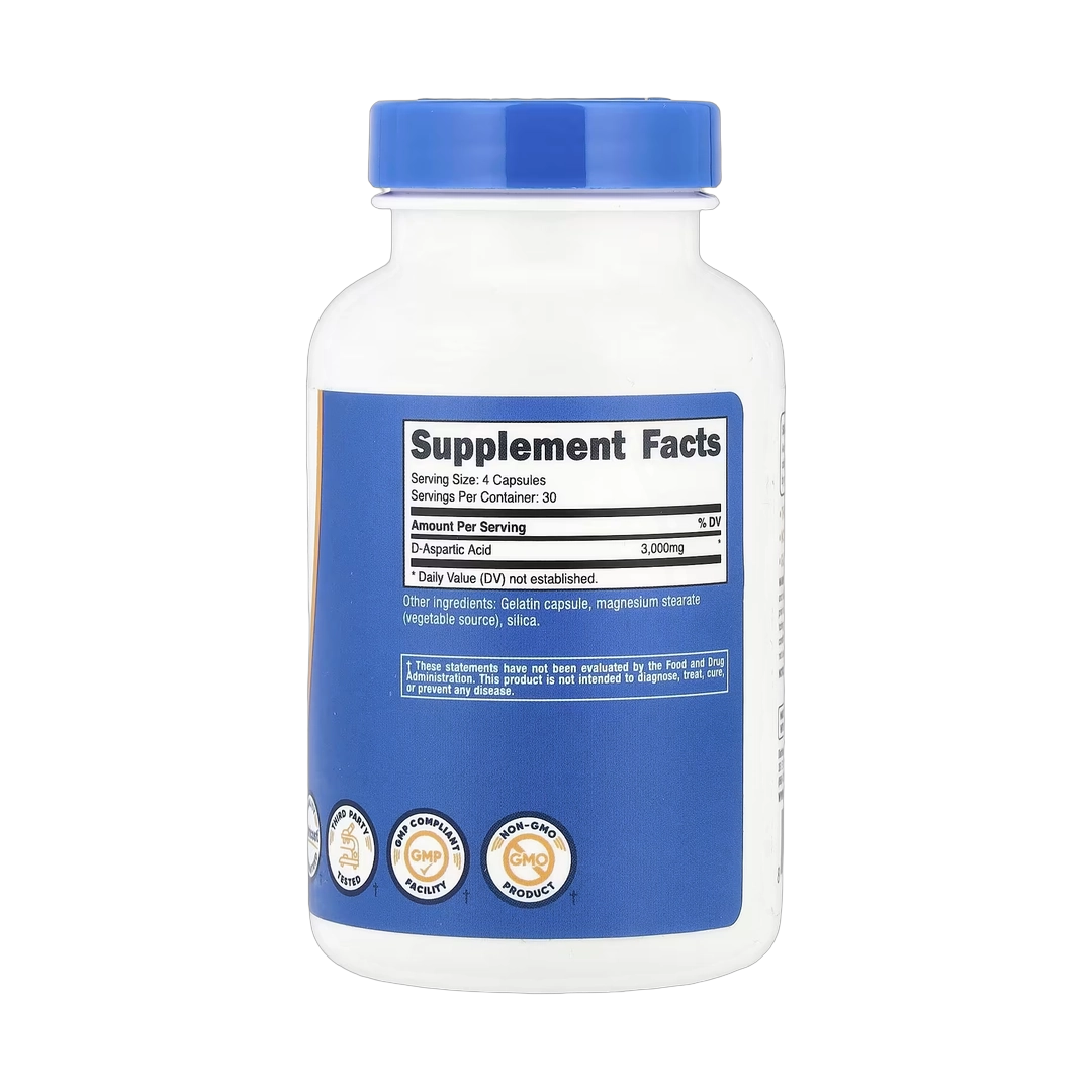 Nutricost, D-Aspartic Acid, 120 Capsules