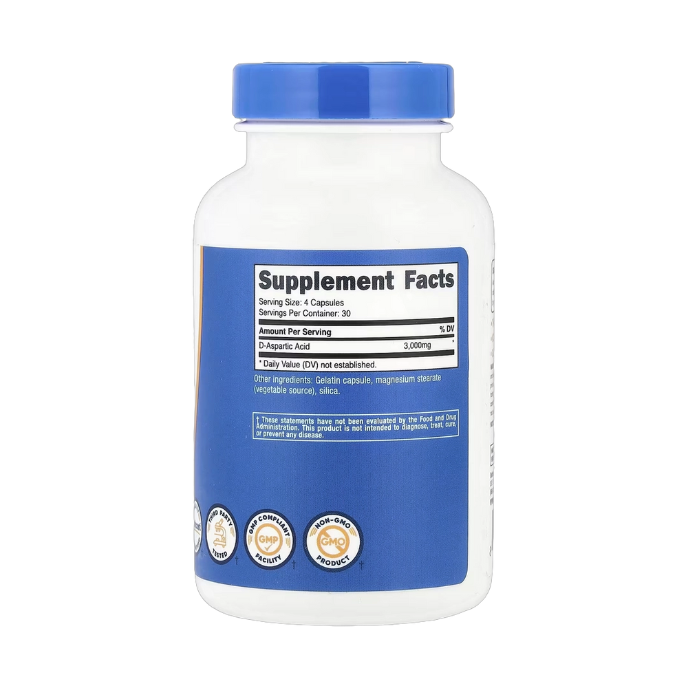 Nutricost, D-Aspartic Acid, 120 Capsules