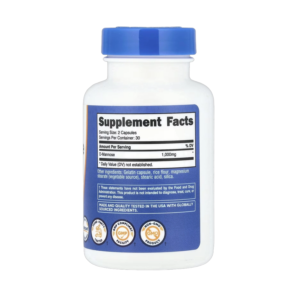Nutricost, D-Mannose, 60 Capsules