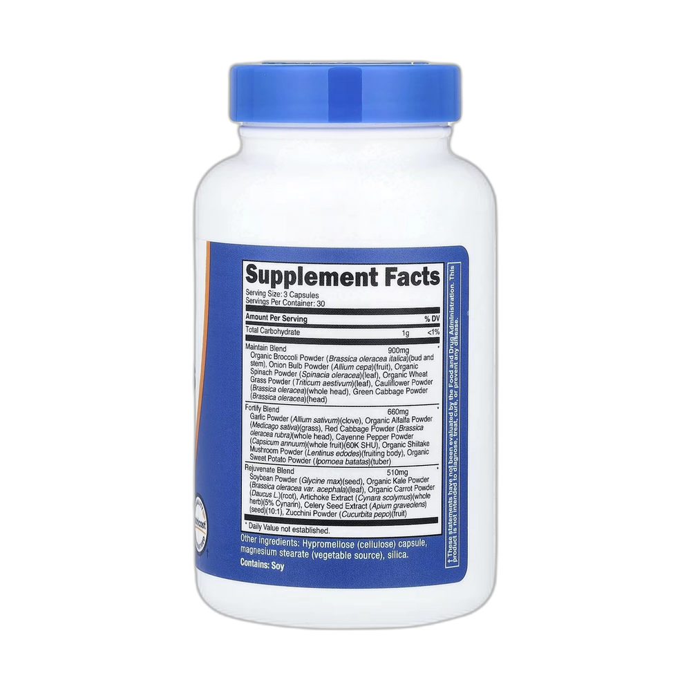 Nutricost, Daily Vegetables, 90 Capsules