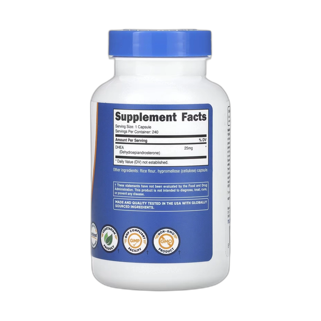 Nutricost, DHEA, 25 mg, 240 Capsules