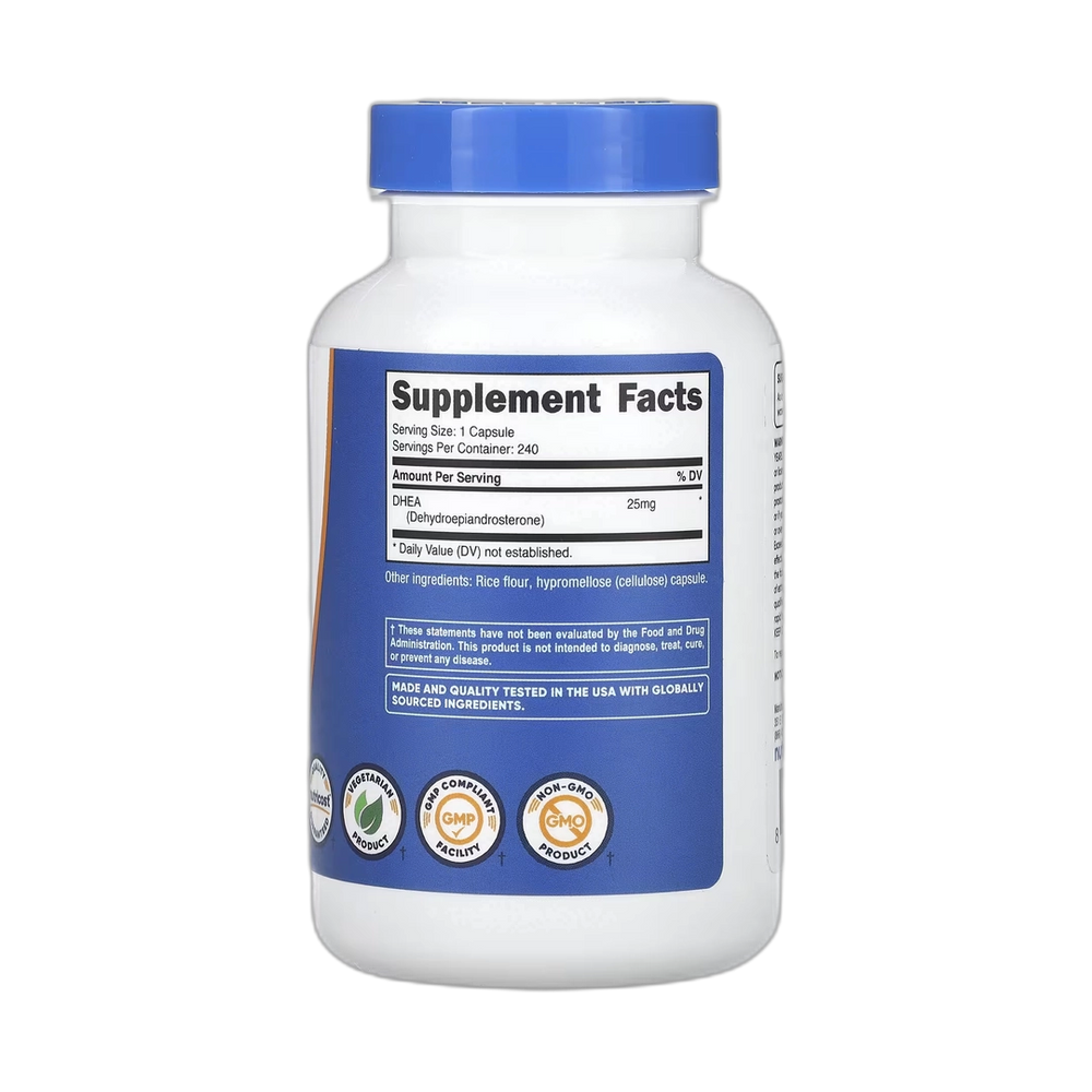 Nutricost, DHEA, 25 mg, 240 Capsules