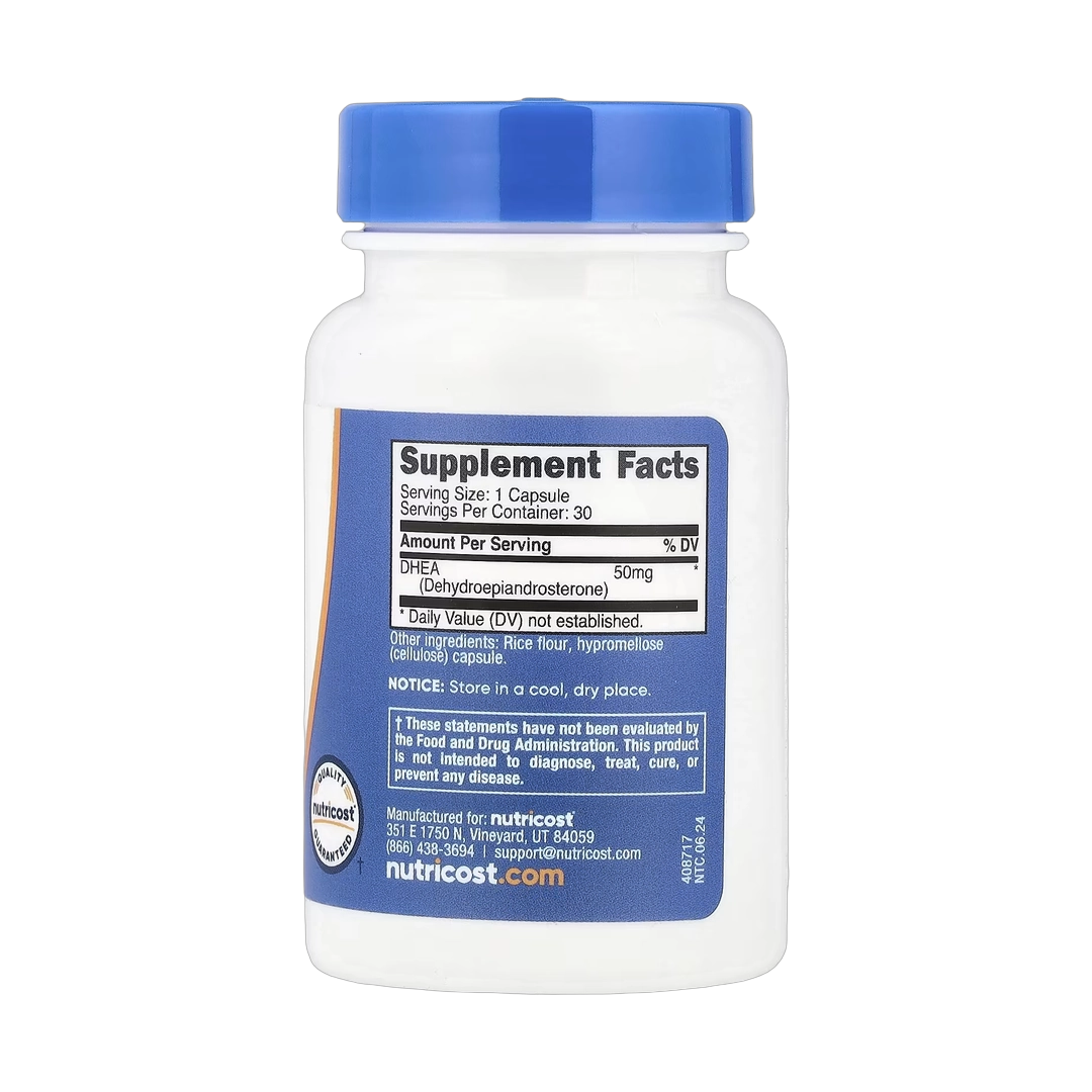 Nutricost, DHEA, 50 mg, 30 Capsules