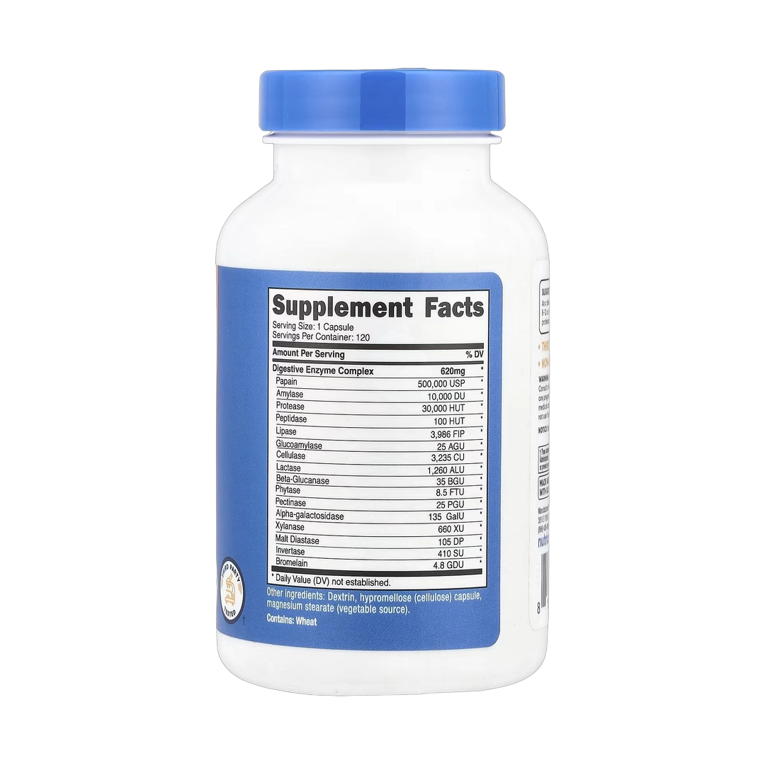 Nutricost, Digestive Enzymes, 620 mg, 120 Capsules