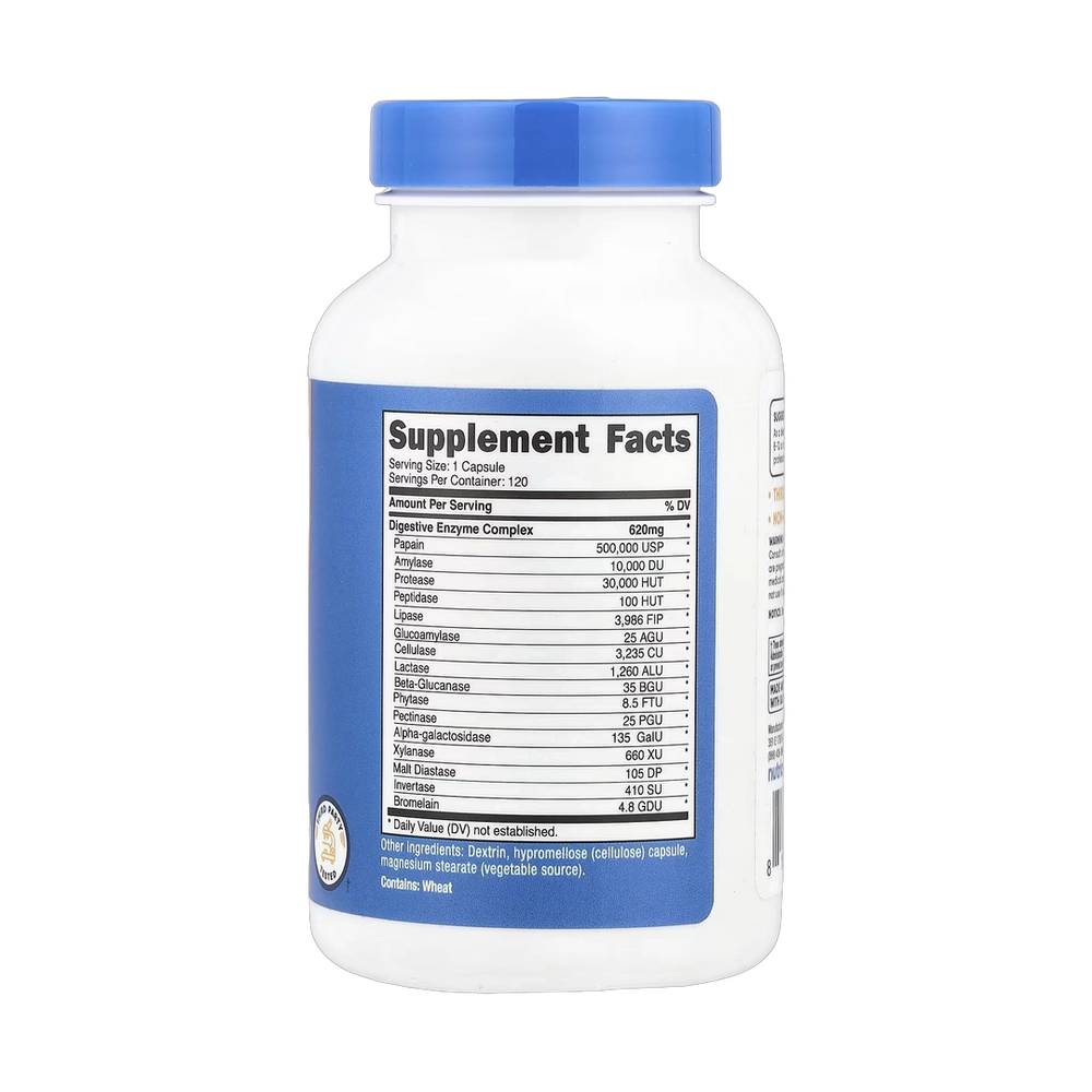 Nutricost, Digestive Enzymes, 620 mg, 120 Capsules