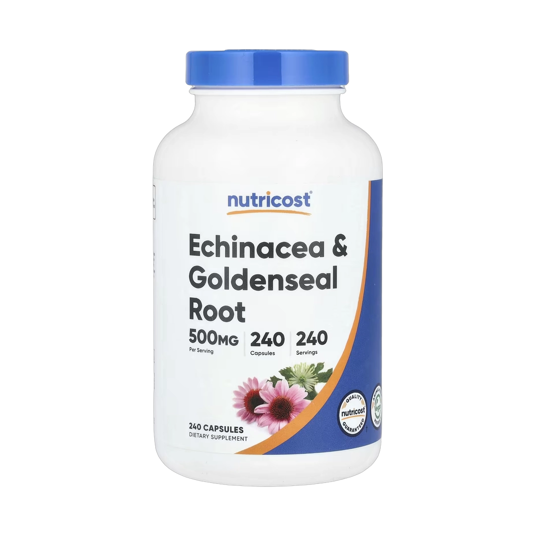 Nutricost, Echinacea & Goldenseal Root, 500 mg, 240 Capsules
