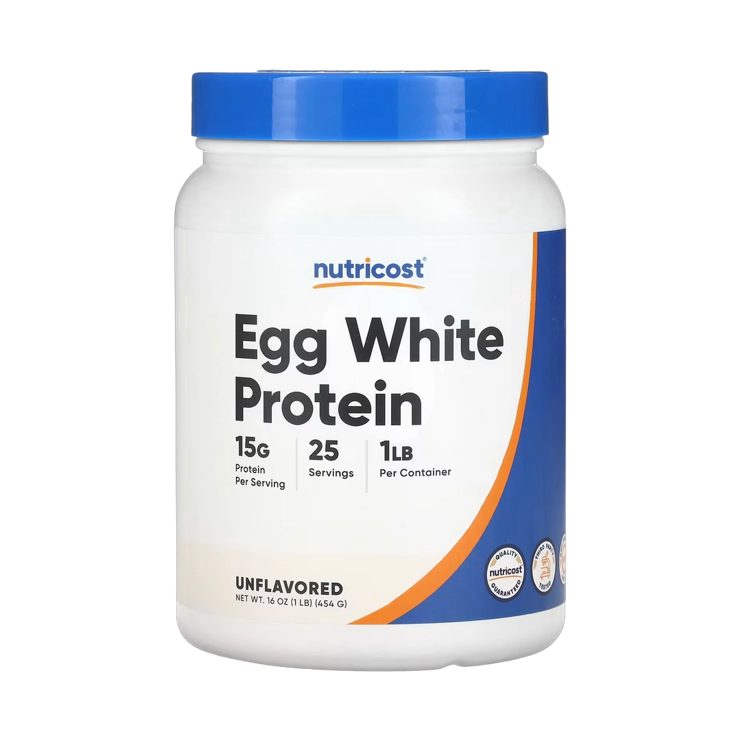 Nutricost, Egg White Protein, Unflavored, 1 lb, 454 g