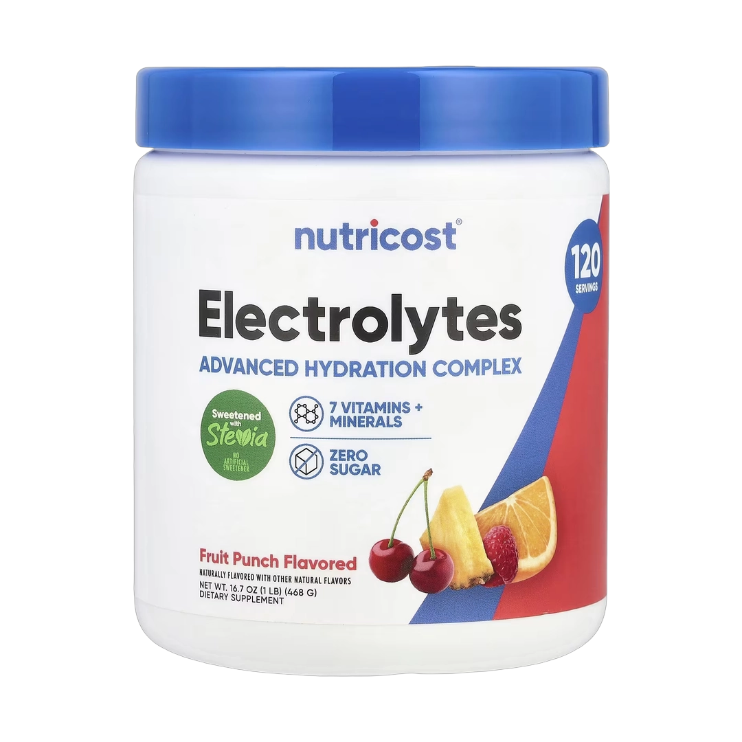 Nutricost, Electrolytes, Advanced Hydration Complex, Fruit Punch, 1 lb, 468 g