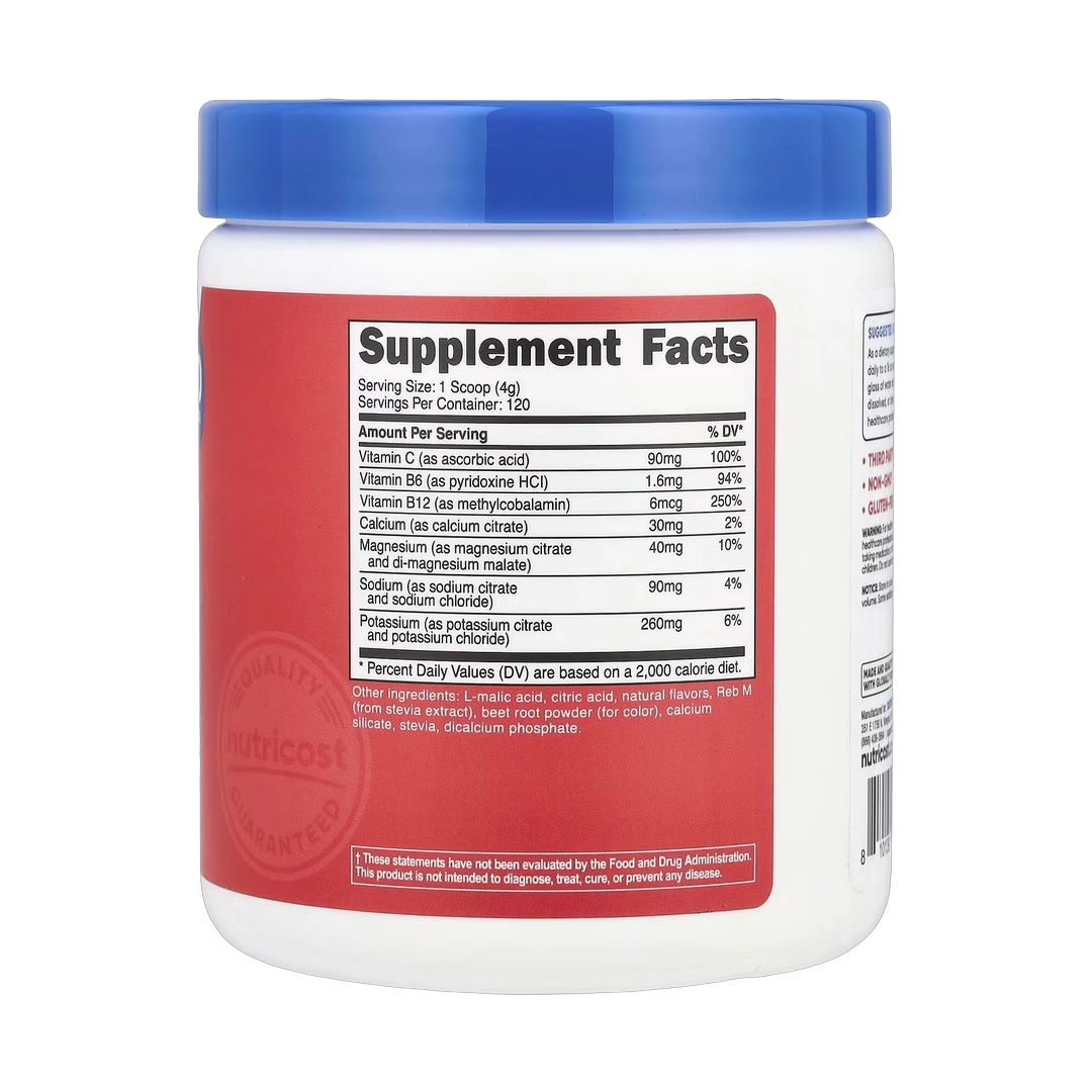 Nutricost, Electrolytes, Advanced Hydration Complex, Fruit Punch, 1 lb, 468 g