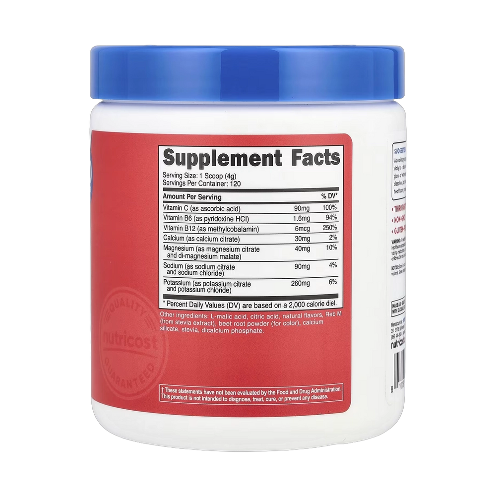 Nutricost, Electrolytes, Advanced Hydration Complex, Fruit Punch, 1 lb, 468 g