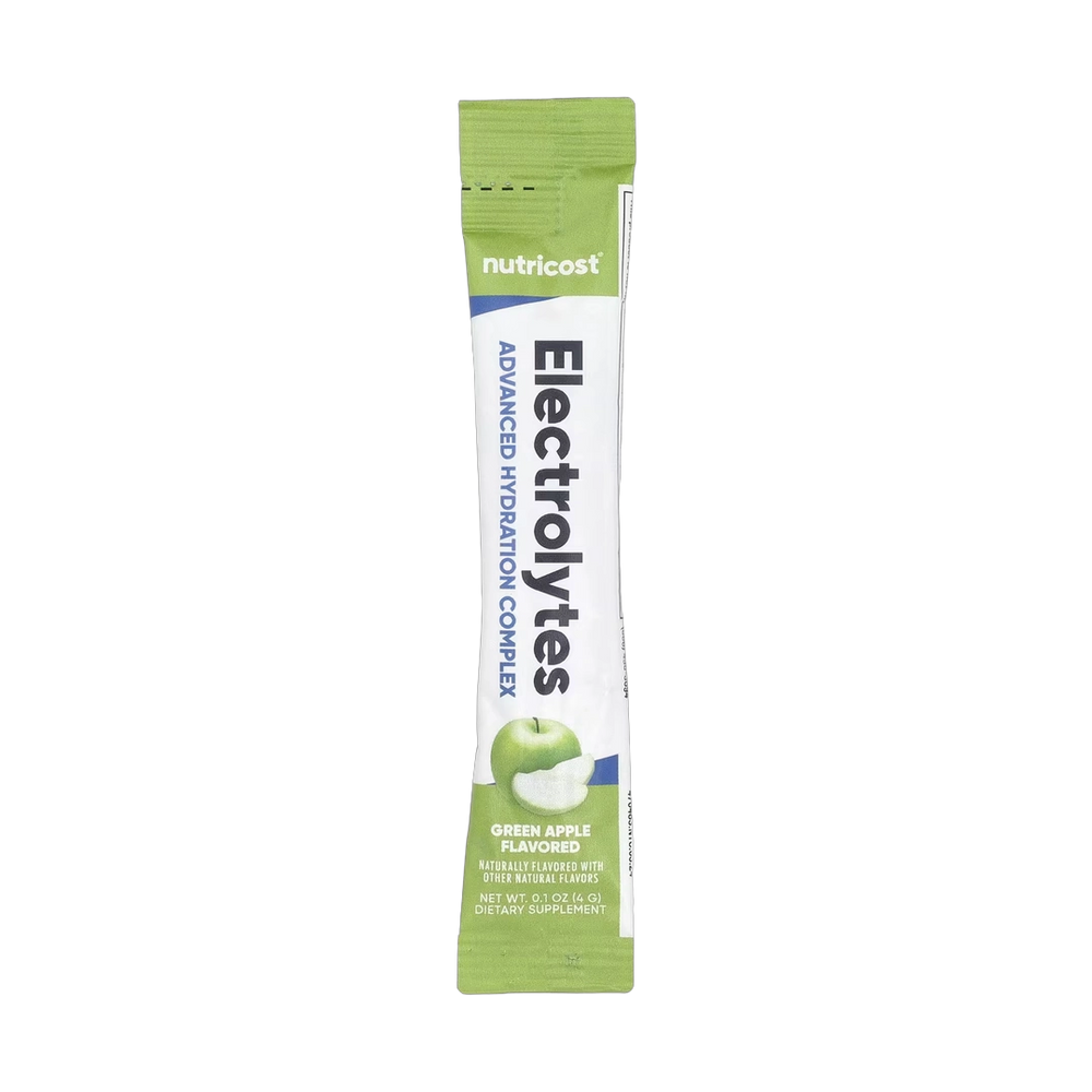 Nutricost, Electrolytes, Advanced Hydration Complex, Green Apple , 40 Stick Packs, 0.1 oz, (4 g) Each