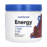 Nutricost, Energy, Clean Energy Powder, Grape, 10.7 oz, 300 g