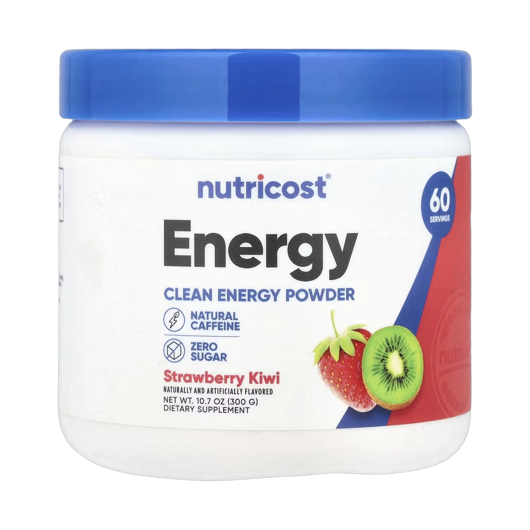 Nutricost, Energy, Clean Energy Powder, Strawberry Kiwi, 10.7 oz, 300 g