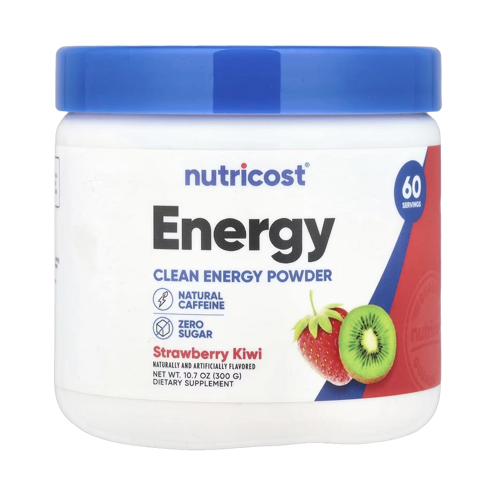 Nutricost, Energy, Clean Energy Powder, Strawberry Kiwi, 10.7 oz, 300 g