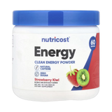 Nutricost, Energy, Clean Energy Powder, Strawberry Kiwi, 10.7 oz, 300 g