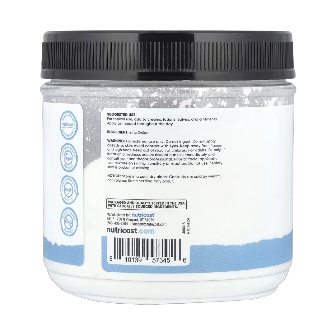 Nutricost, Essential, Zinc Oxide Powder, 17.9 oz, 500 g