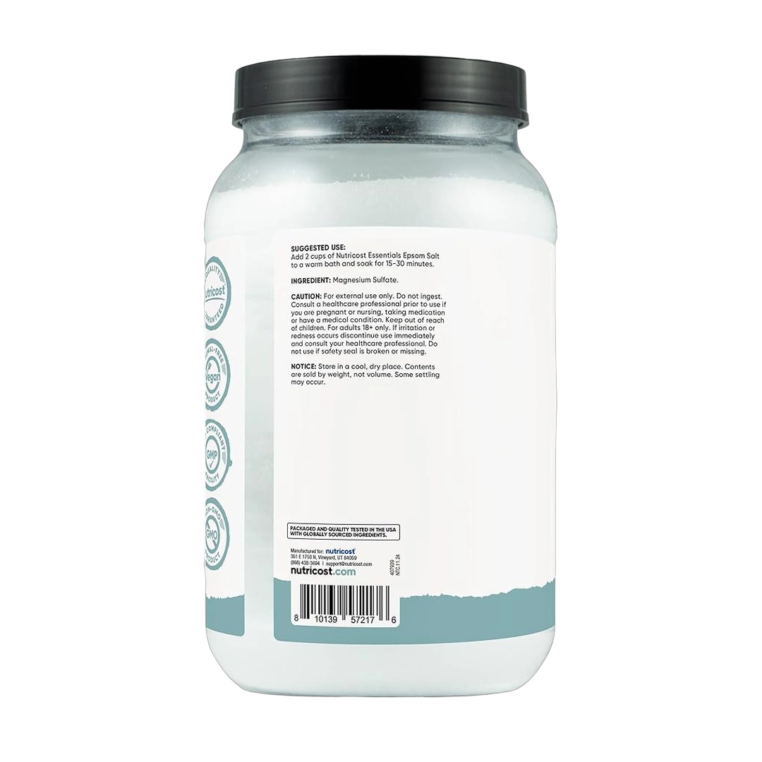 Nutricost, Essentials, Epsom Salt, 8 lb, 3,628 g