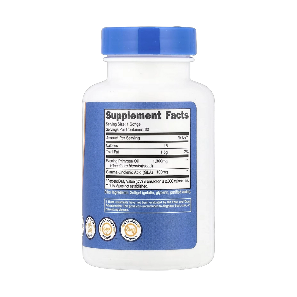 Nutricost, Evening Primrose Oil, 1,300 mg, 60 Softgels