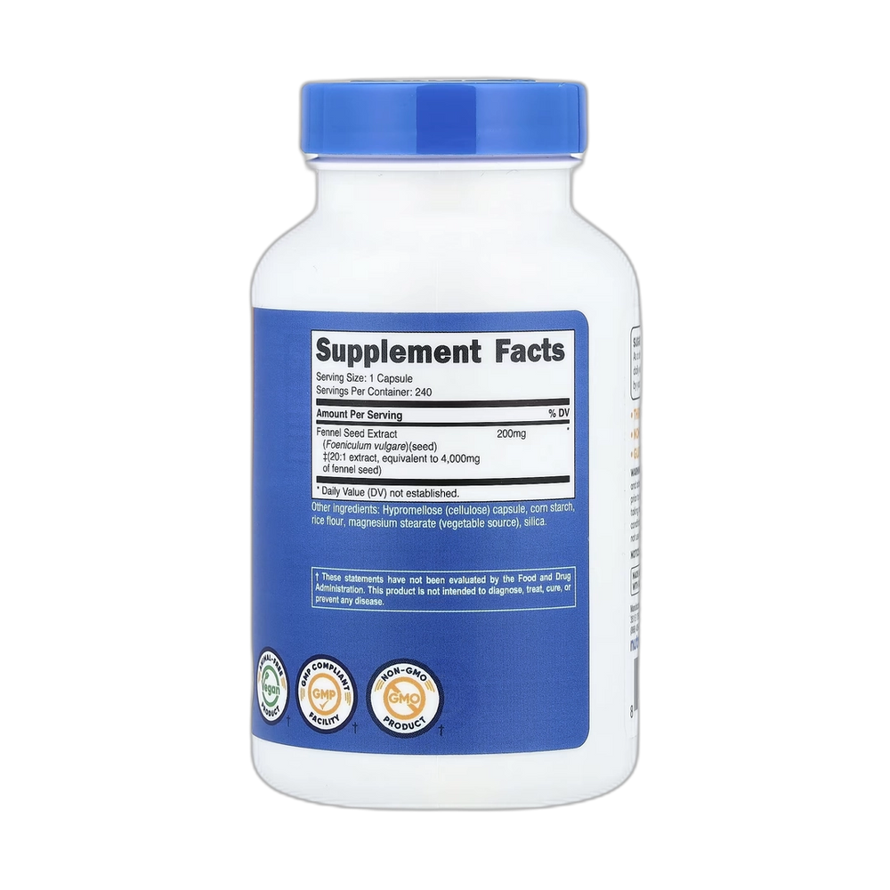 Nutricost, Fennel Seed, 240 Capsules