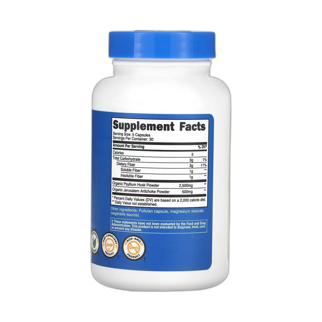 Nutricost, Fiber, 150 Capsules