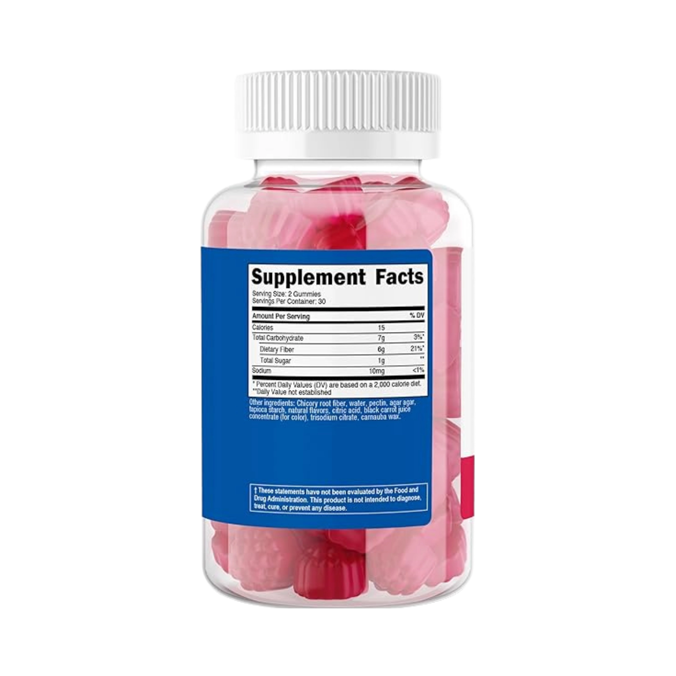 Nutricost, Fiber Gummies, Berry Flavored, 60 Gummies