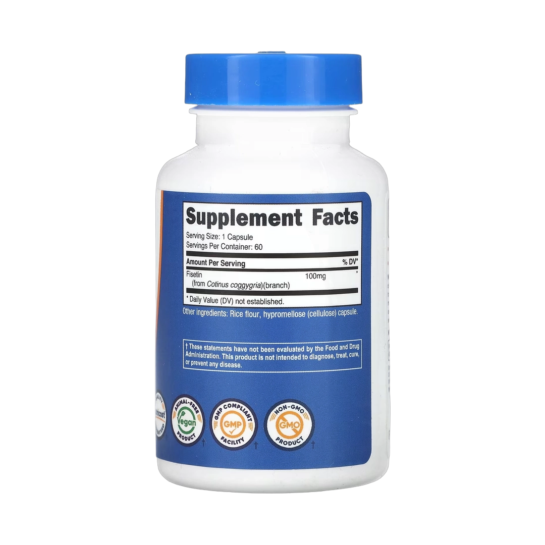 Nutricost, Fisetin, 100 mg , 60 Capsules