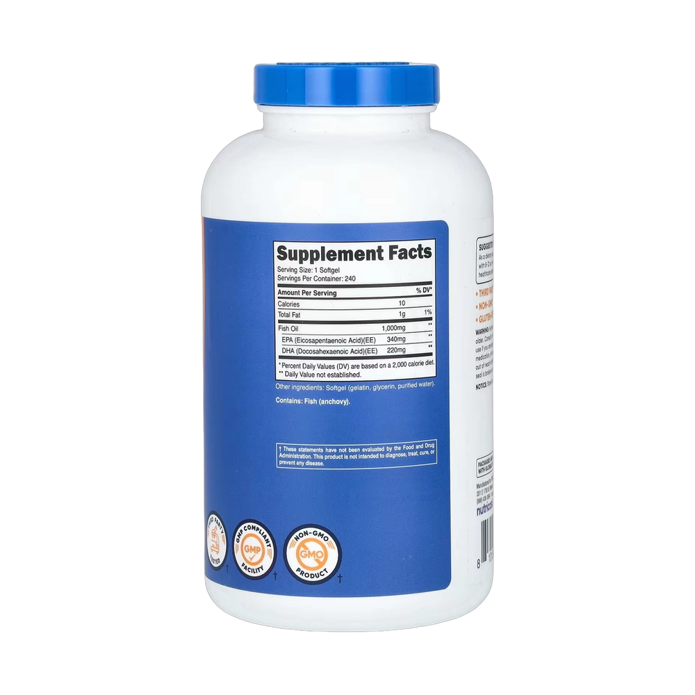 Nutricost, Fish Oil, 1,000 mg , 240 Softgels