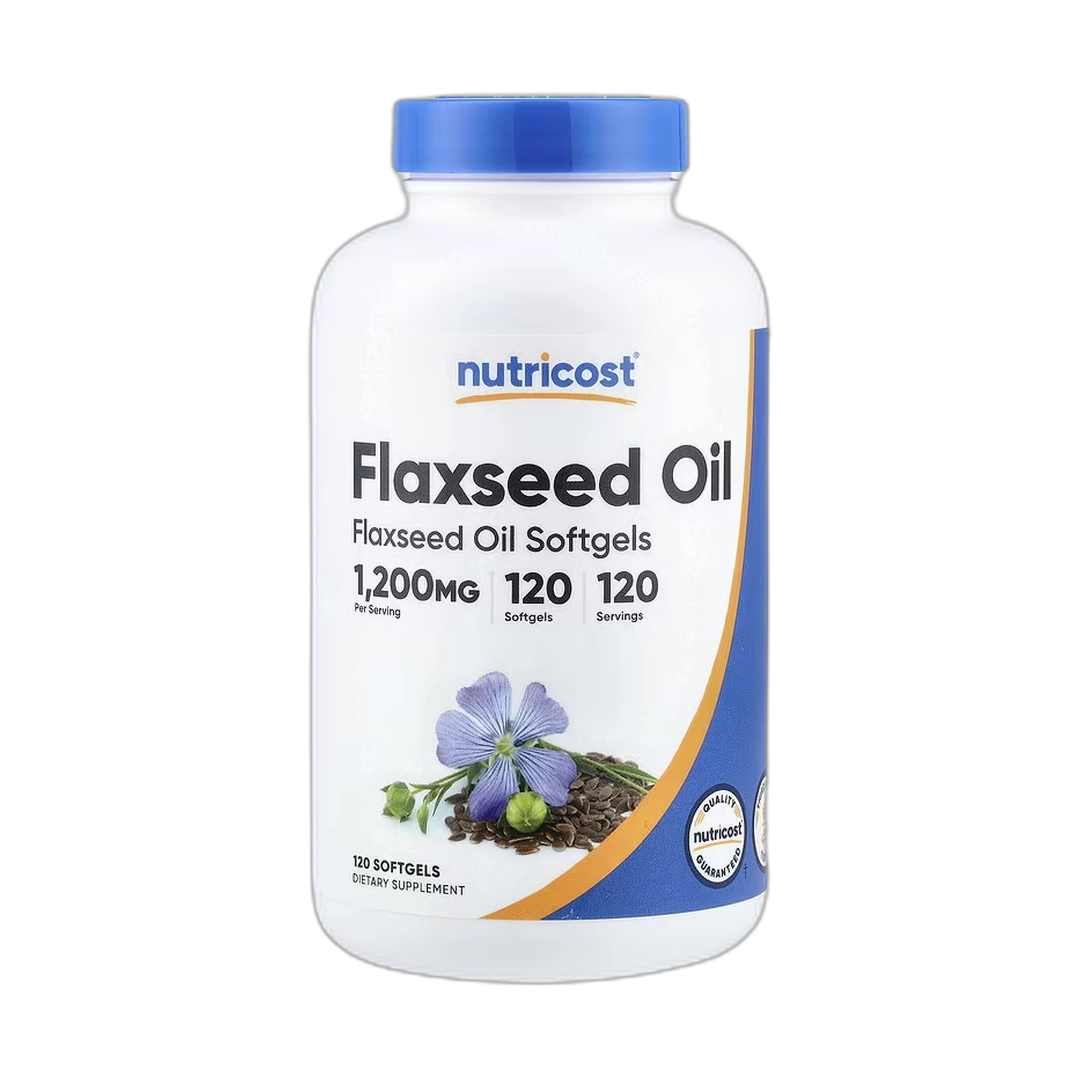 Nutricost, Flaxseed Oil, 1,200 mg, 120 Softgels