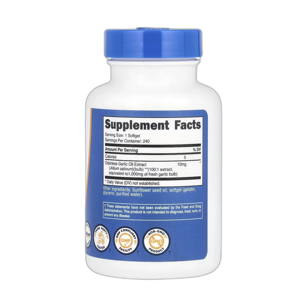 Nutricost, Garlic , 1,000 mg , 240 Softgels