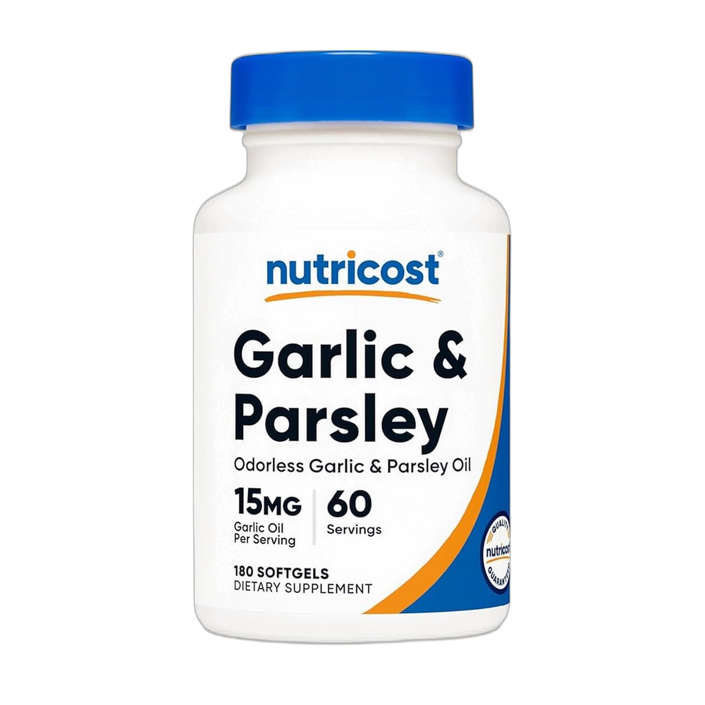 Nutricost, Garlic & Parsley Oil, 15mg, 180 Softgels